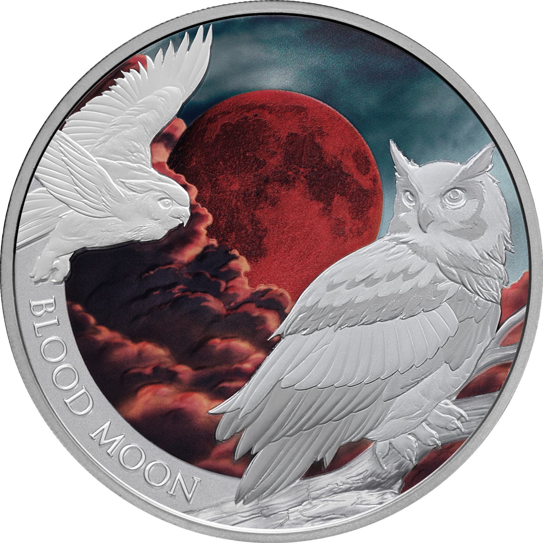 2026 Blood Moon $1 1oz Silver Proof Coin, image 1