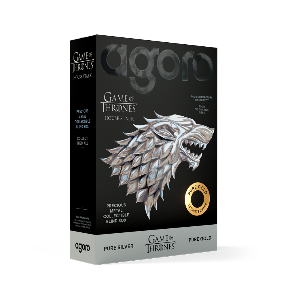 2026 Agoro Niue Game of Thrones House Stark 5g Silver Foil Blind Box