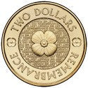 $2 Gold Poppy Commemorative $2 Coin - Circulated