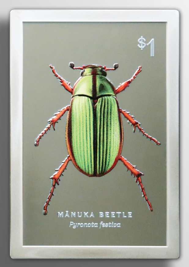 2026 New Zealand Mānuka Beetle 2oz Silver Proof Coin