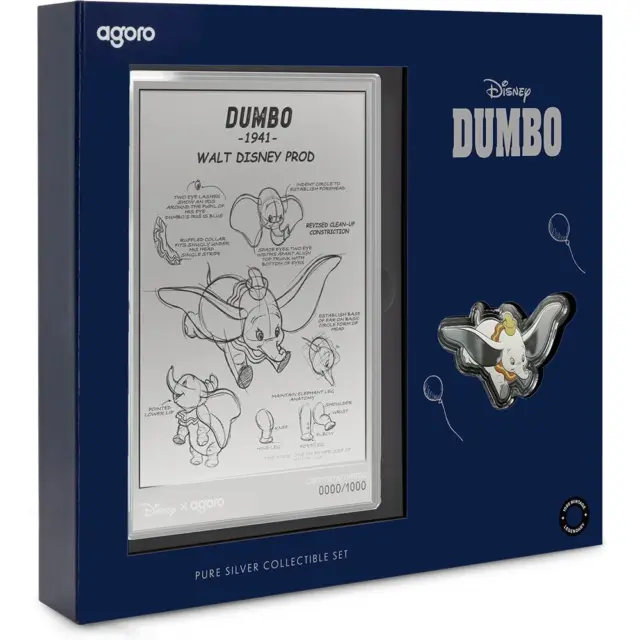 2026 Niue Disney Dumbo ¾oz Silver Coin & 5g Silver Foil Set