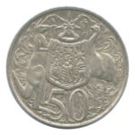 1966 Australian Round 50c Silver Coin (80% Silver)