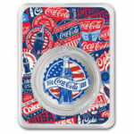 2026 Coca-Cola Americana 1oz Silver Colourised Coin in TEP