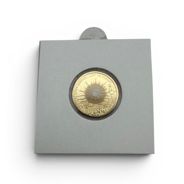 UNCIRCULATED DAWN SERVICE $2 COIN IN 2X2 FLIP