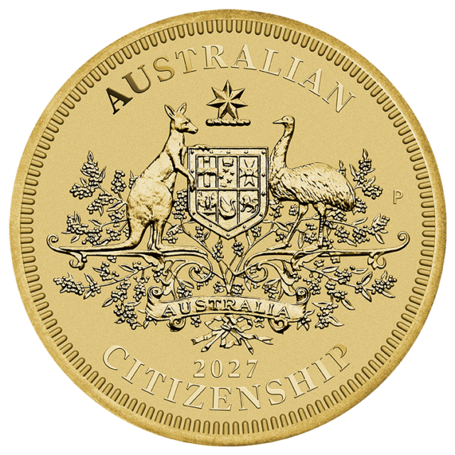 Australian Citizenship 2027 $1 Coin in Card