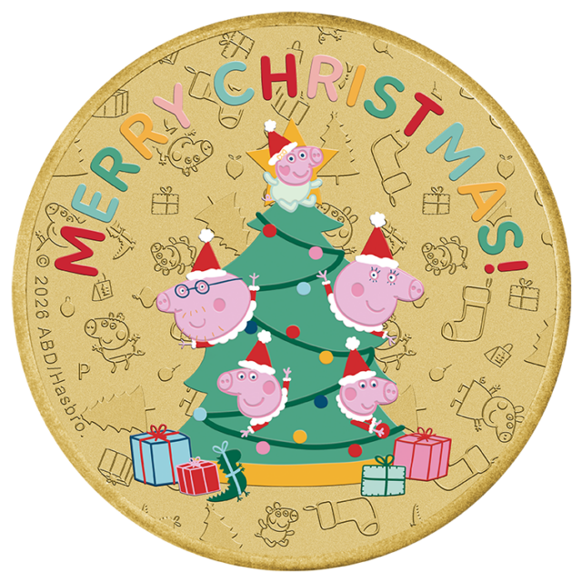 Peppa Pig – Merry Christmas 2026 Collector Coin in Card