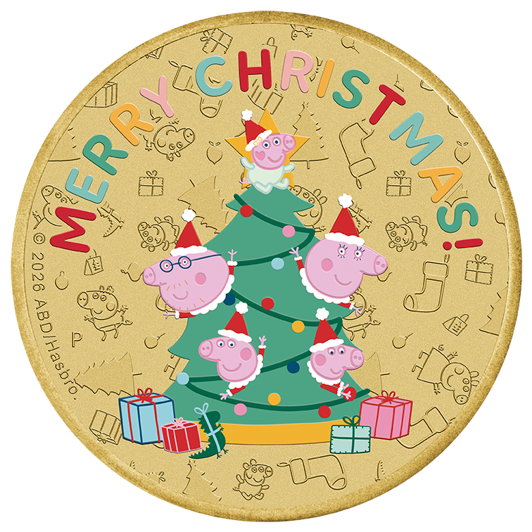 Peppa Pig – Merry Christmas 2026 Collector Coin in Card
