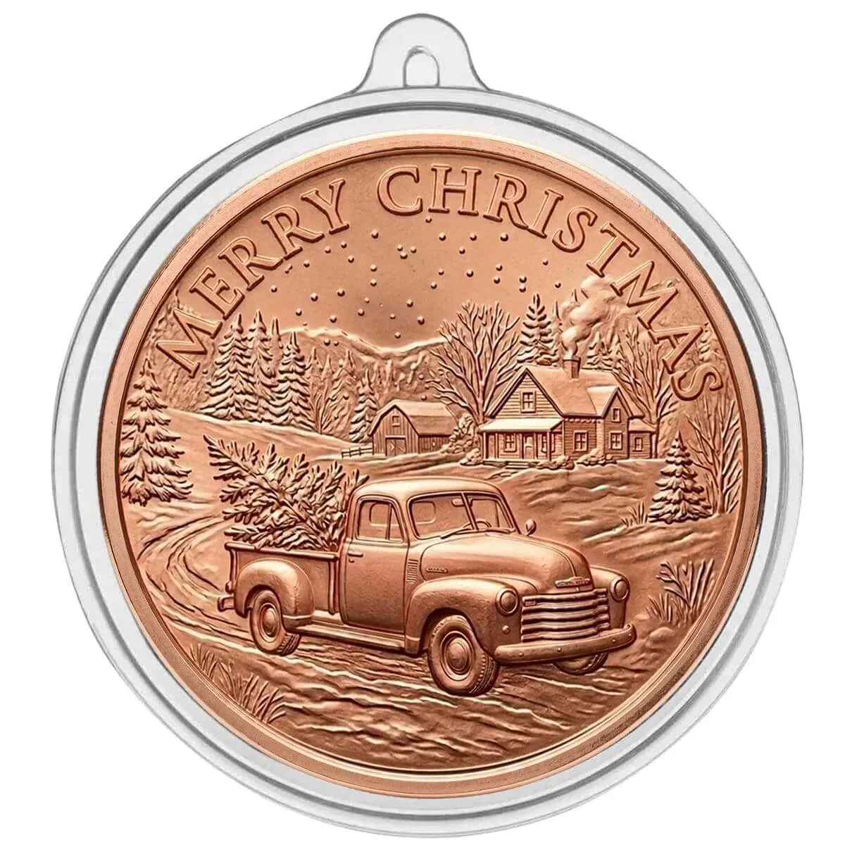 Scottsdale Christmas Truck 1oz Copper Round