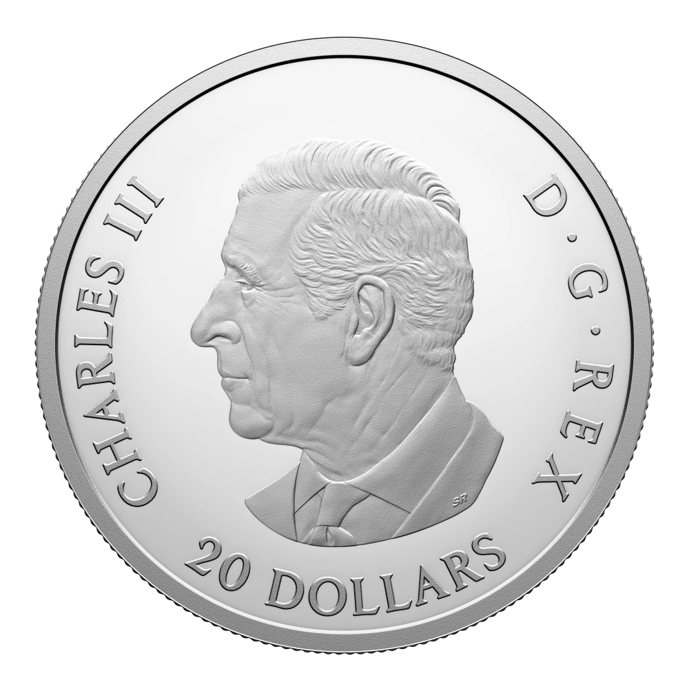 2026 Canada T. Rex & Quetzalcoatlus $20 1oz Silver Coloured Black Light Coin, image 5