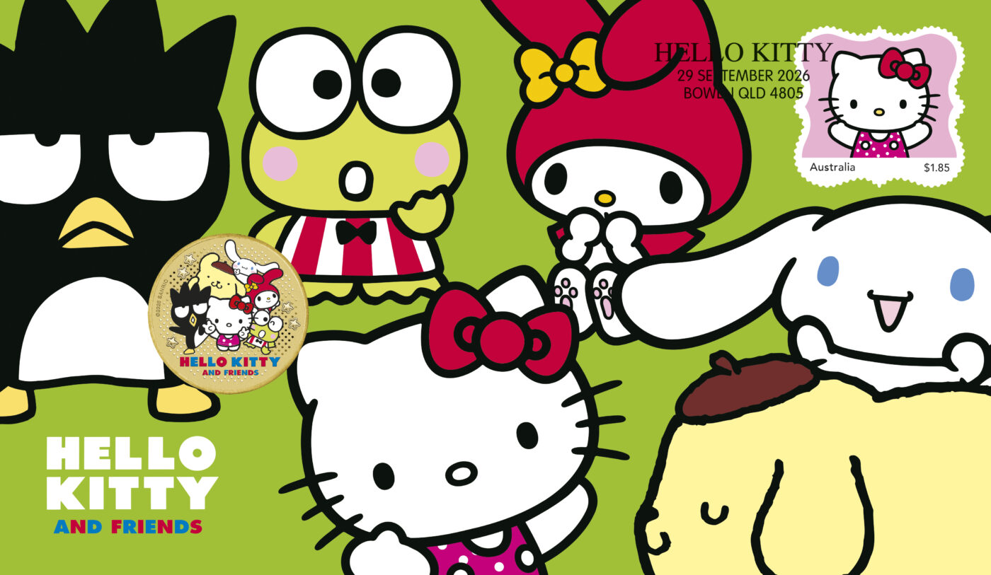 2026 Tuvalu $1 Hello Kitty & Friends Stamp and Coin Cover