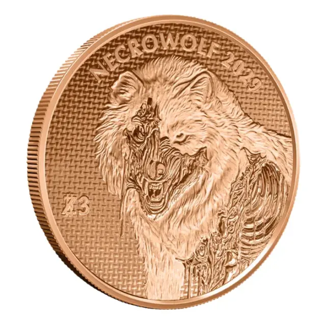 Zombucks World NecroWolf 1 oz Copper Round
