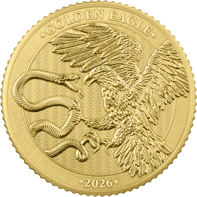 2026 Germania Mint Malta Golden Eagle 1/10oz Gold BU Coin
