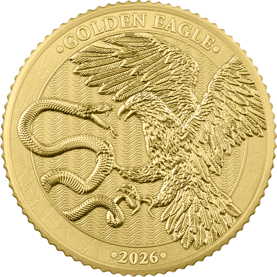 2026 Germania Mint Malta Golden Eagle 1/10oz Gold BU Coin