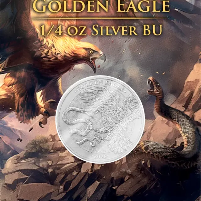 2026 Germania Mint Malta Golden Eagle 1/4oz Silver BU Coin