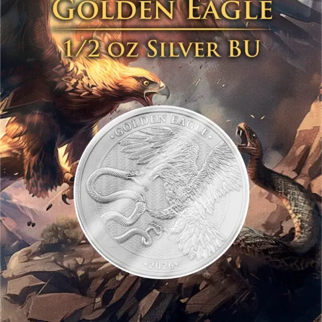 2026 Germania Mint Malta Golden Eagle 1/2oz Silver BU Coin