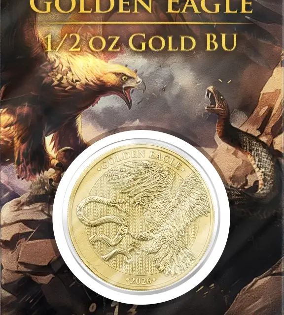 2026 Germania Mint Malta Golden Eagle 1/2oz Gold BU Coin
