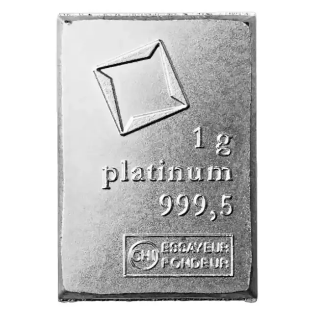Valcambi 1g Platinum Minted Bar