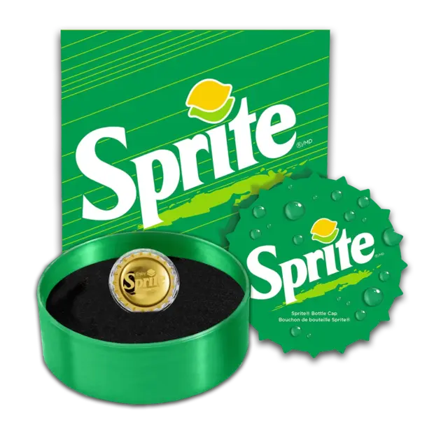 2026 Niue Sprite® 65th Anniversary Bottlecap 1.2g Gold Coin