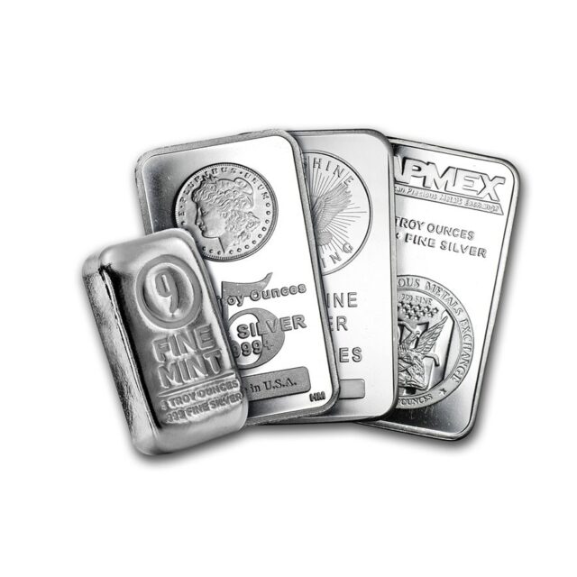 Random 5oz Silver Bar – Any Mint