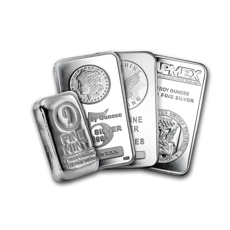 Random 5oz Silver Bar – Any Mint