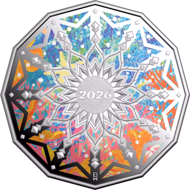 2026 Colours of Christmas 50c Coloured Silver Proof Coin