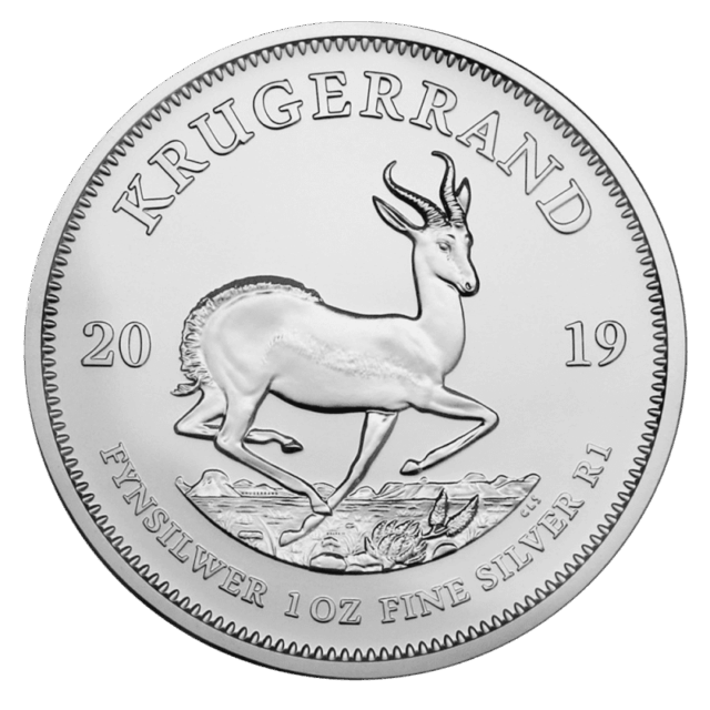 South Africa 2019 1oz Silver Krugerrand Coin (Secondary Market)