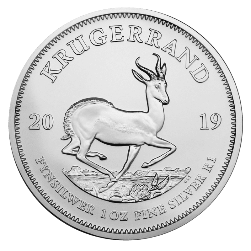 South Africa 2019 1oz Silver Krugerrand Coin (Secondary Market)