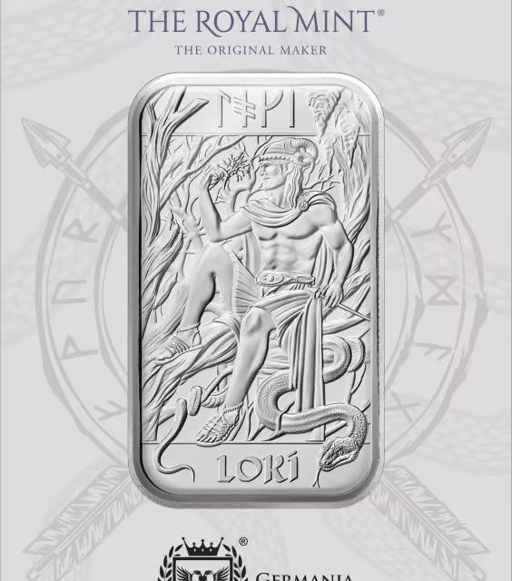 Loki 1oz Silver Bar - Norse Gods Series (Royal Mint / Germania Mint)